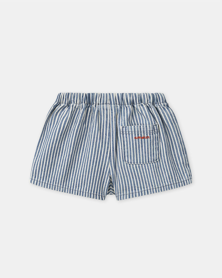 Striped denim shorts Blue colour  Sergent Major