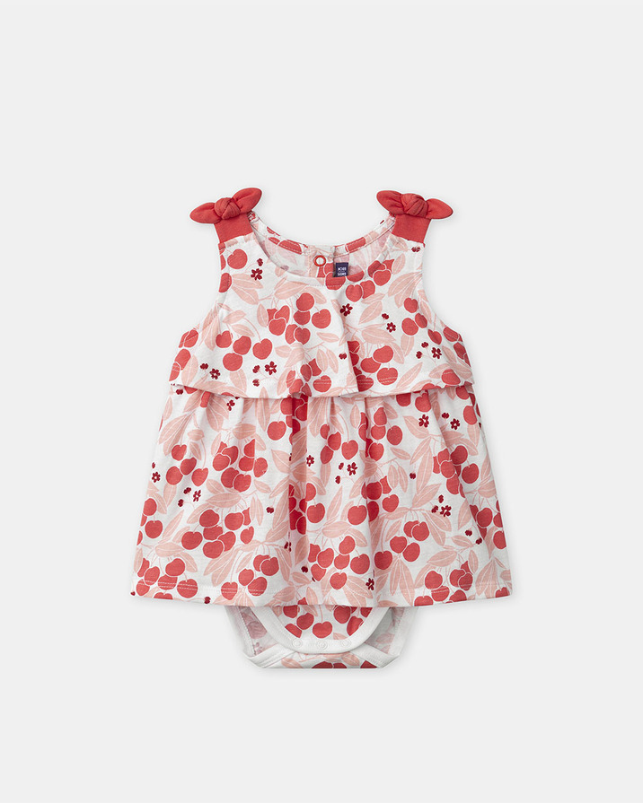 Cherry-print bodysuit Pink colour  Sergent Major