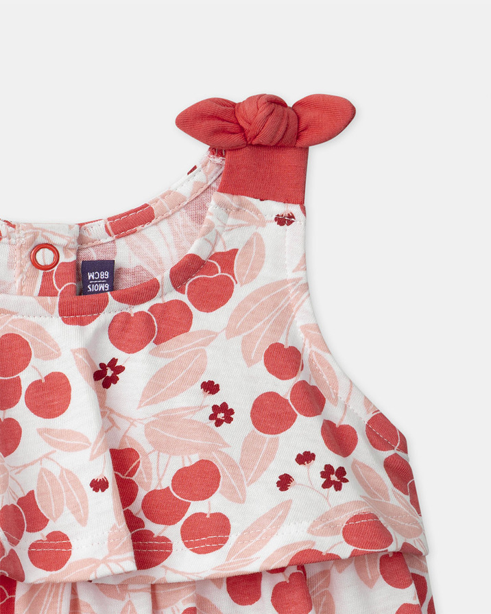 Cherry-print bodysuit Pink colour  Sergent Major