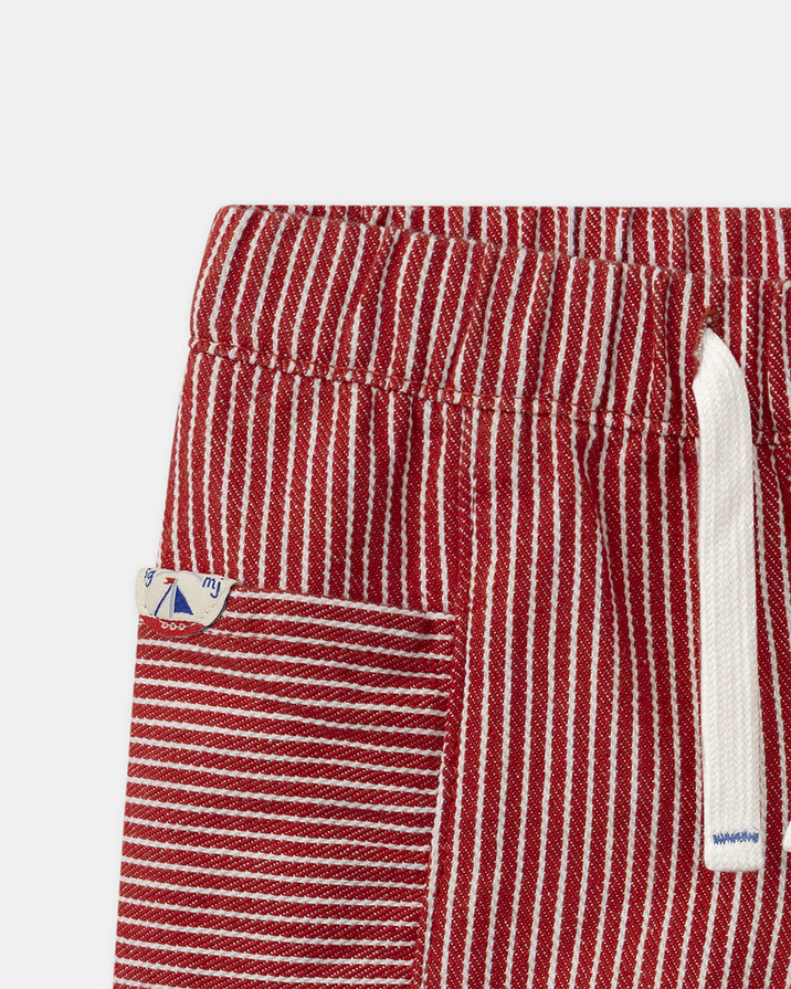 Striped shorts Red colour  Sergent Major