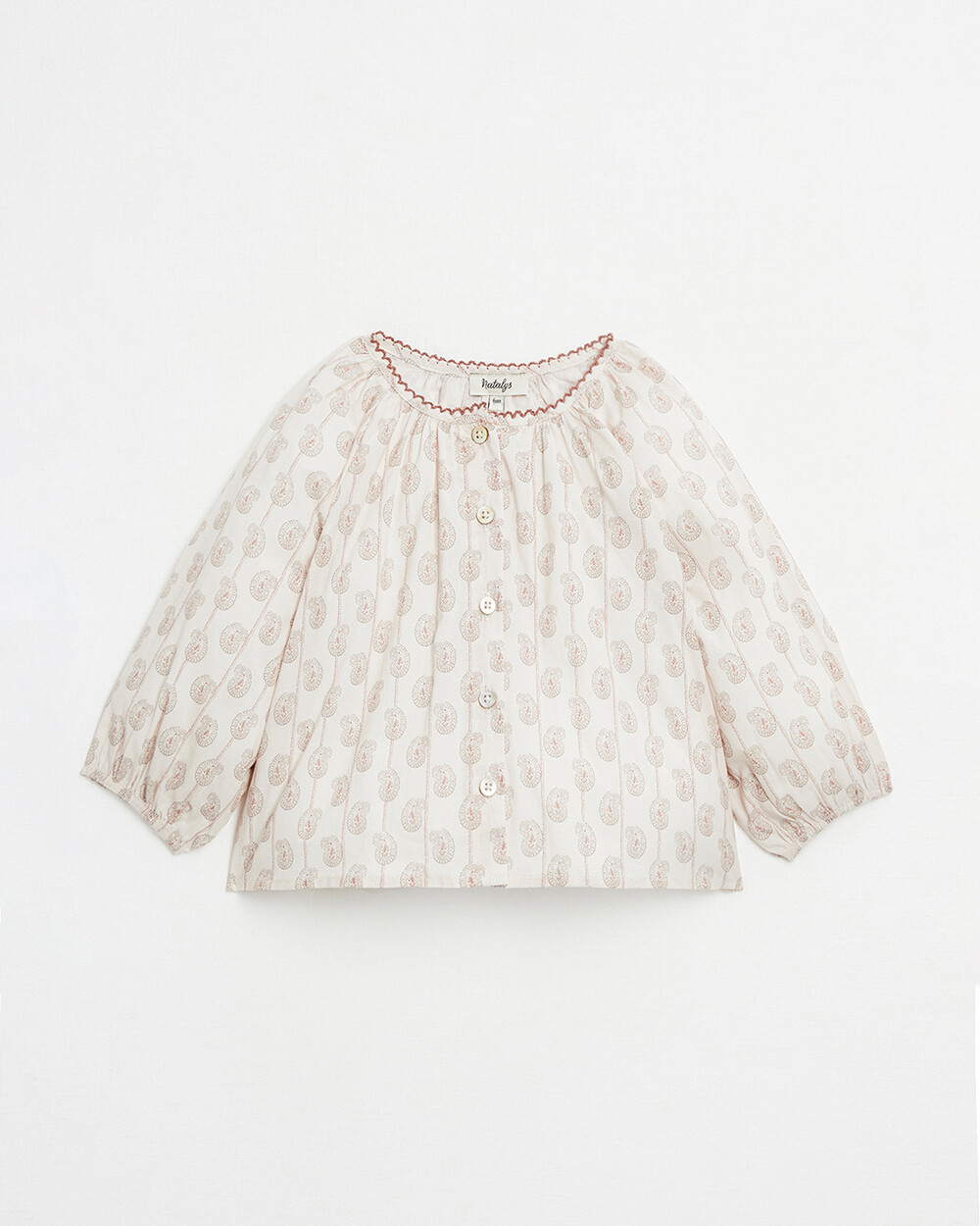 Long-sleeved blouse Floral print Natalys
