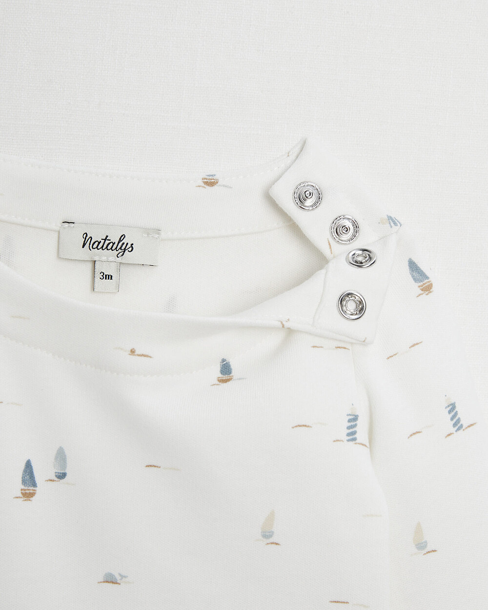 Long-sleeved bodysuit Boat print  Natalys