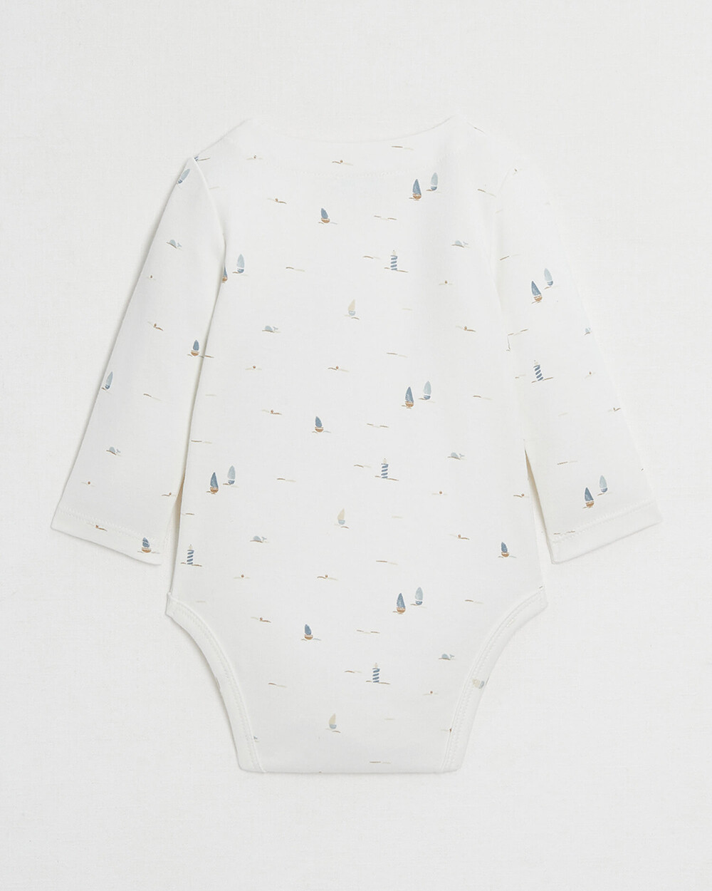 Long-sleeved bodysuit Boat print  Natalys