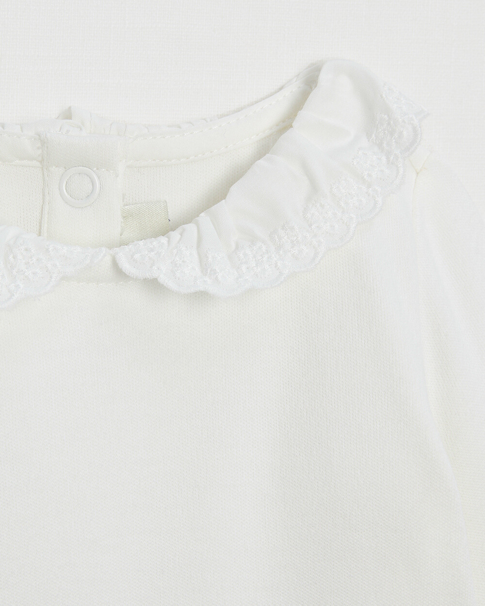 Claudine collar bodysuit Off-white colour  Natalys