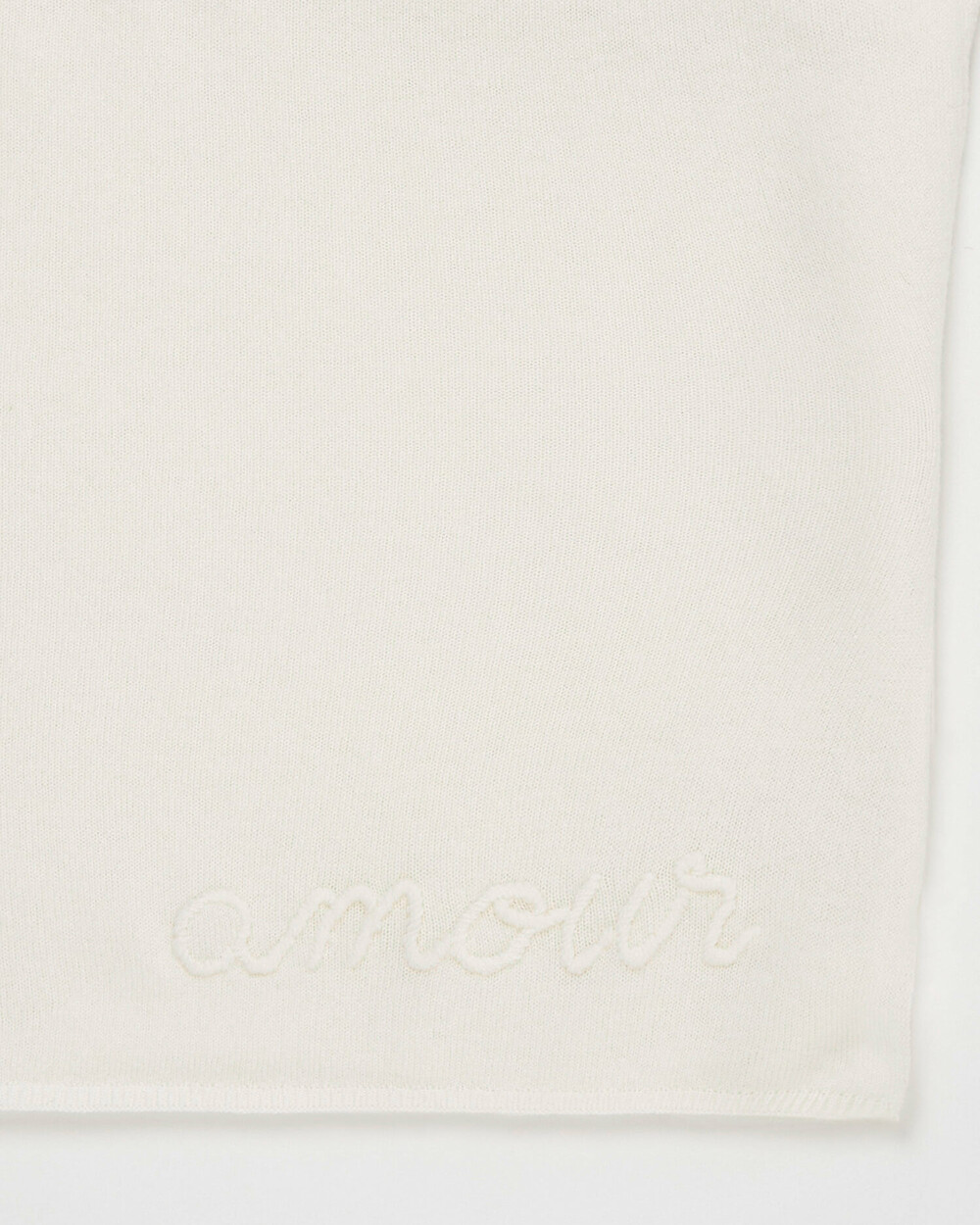 Merino wool blanket Off-white colour Natalys