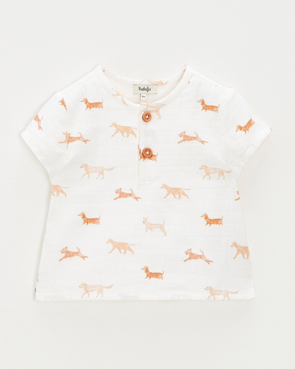Short-sleeved shirt Dog print  Natalys