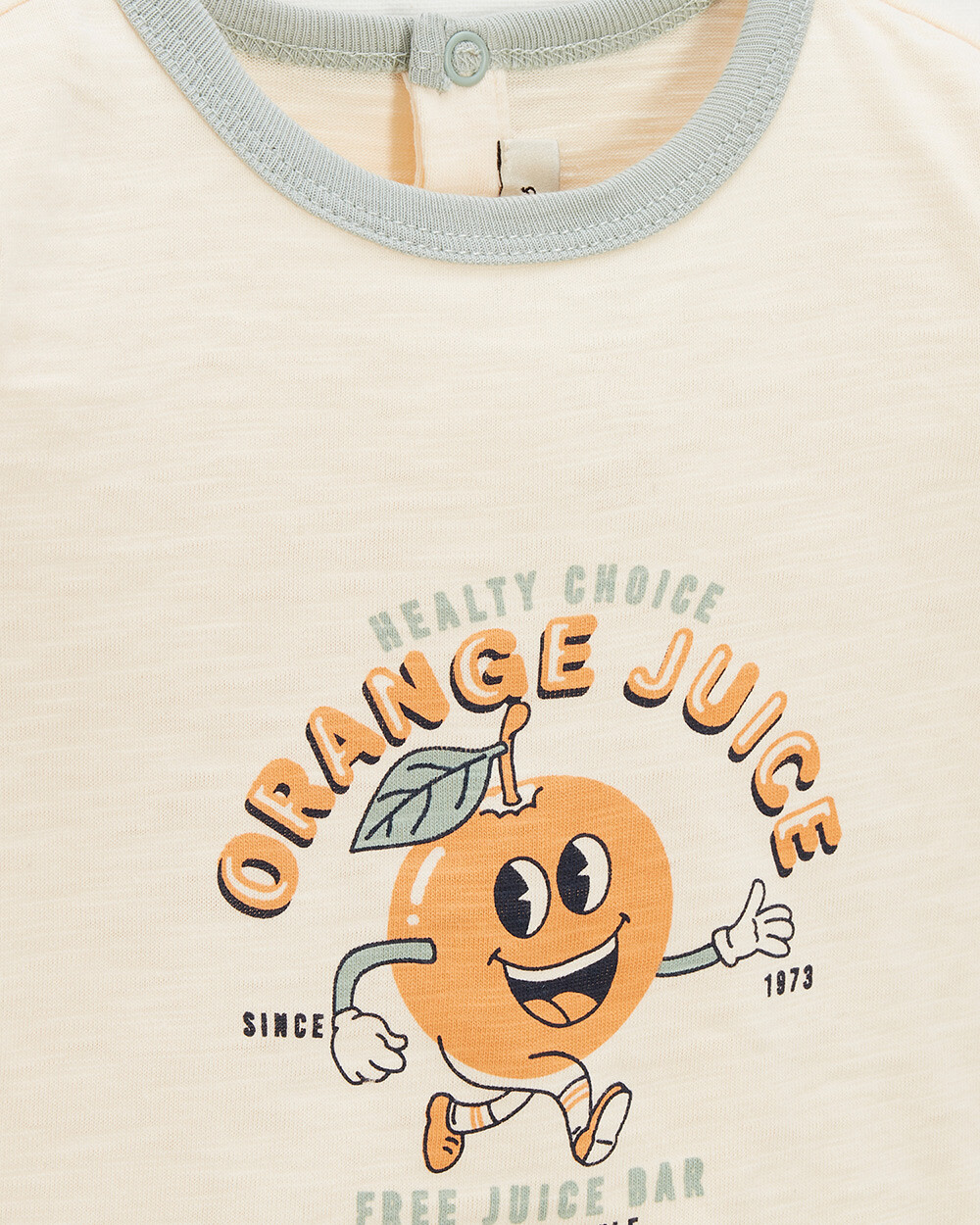 Short-sleeved tee-shirt Off-white colour  Natalys
