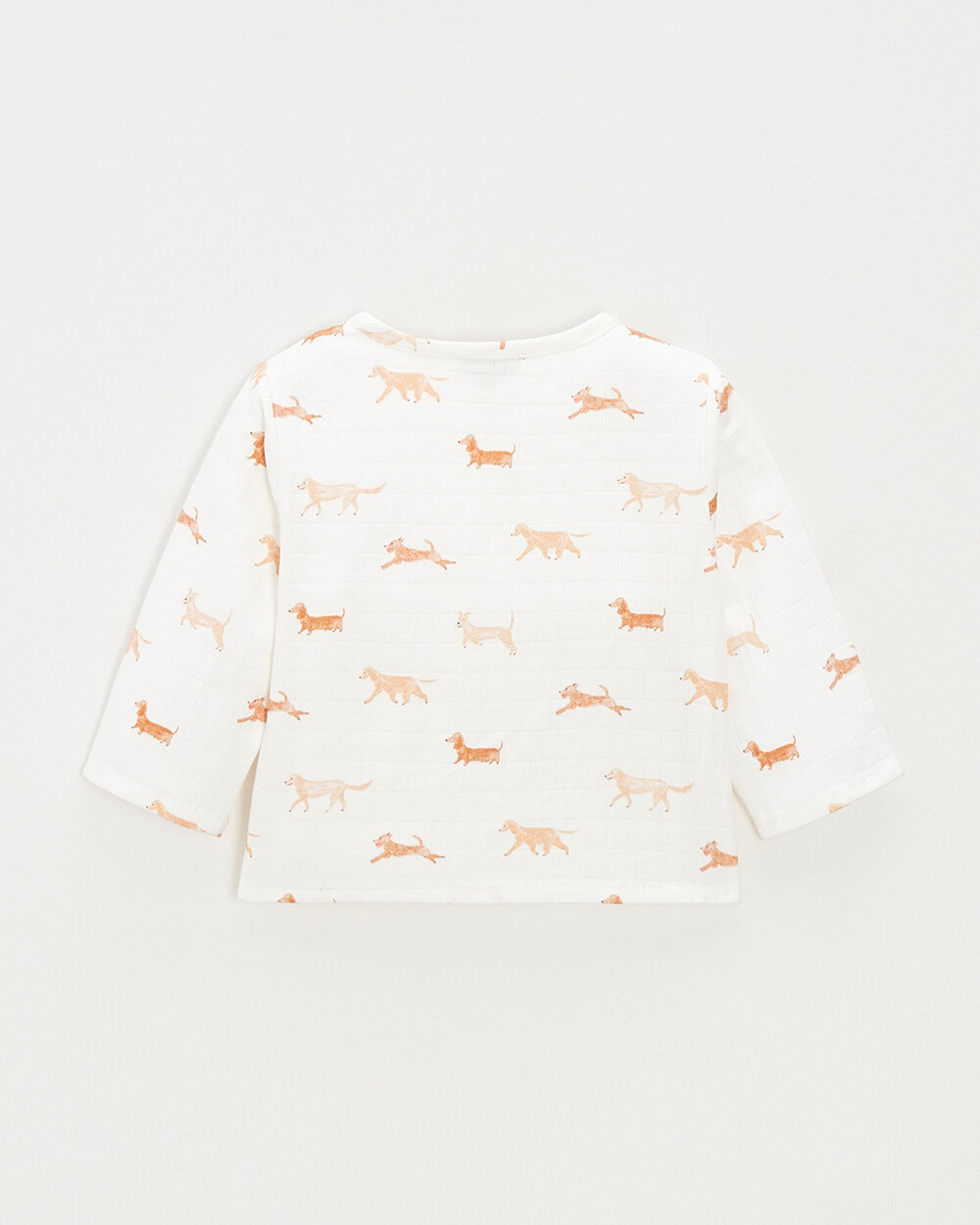 Cotton gauze shirt Dog print  Natalys