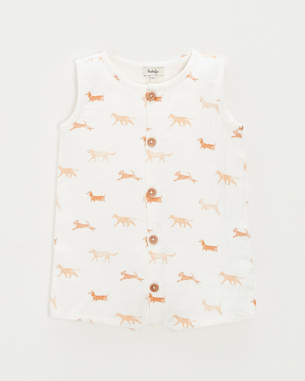 Sleeveless jumpsuit Dog print Natalys