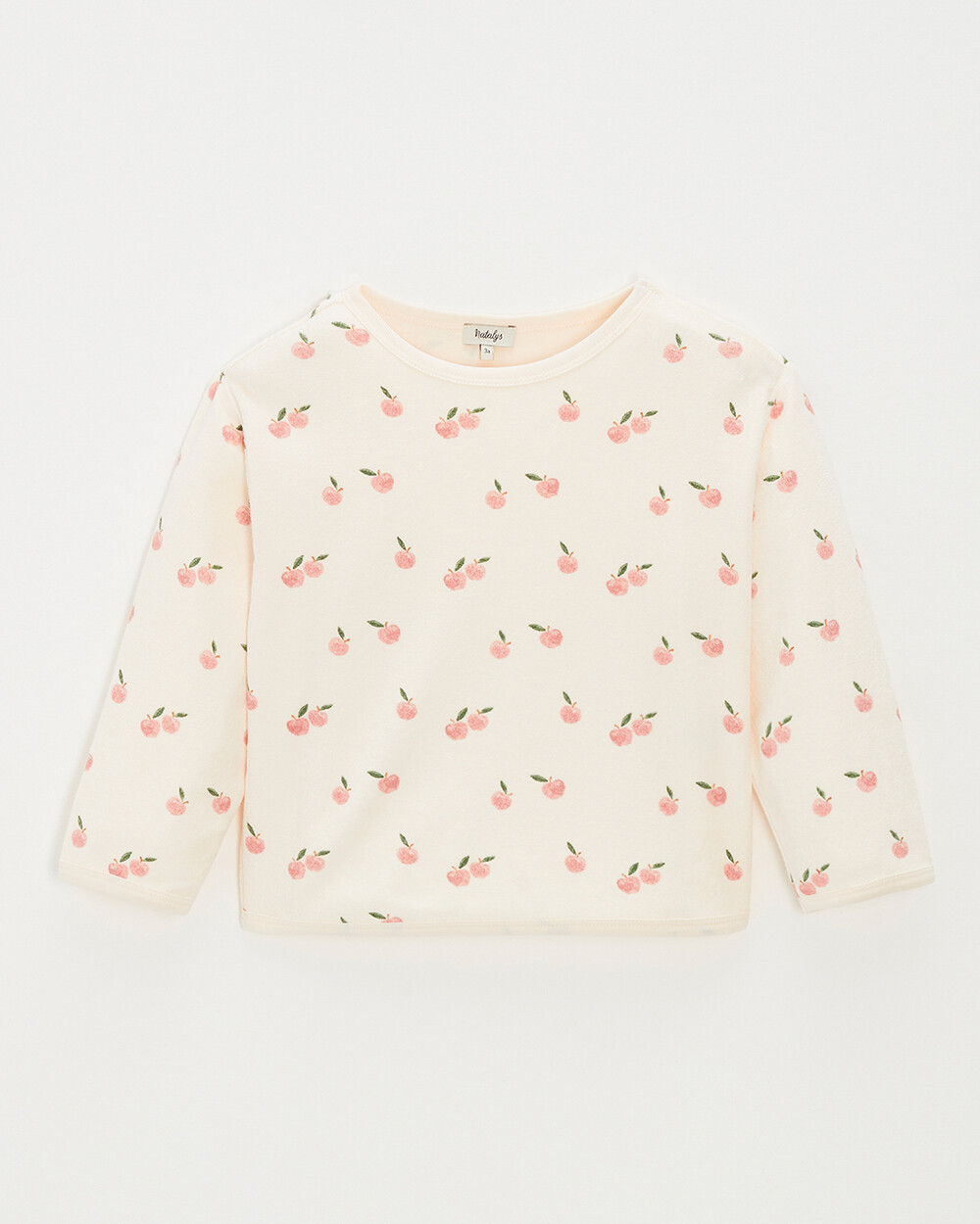Kid's terrycloth sweatshirt Apple print Natalys