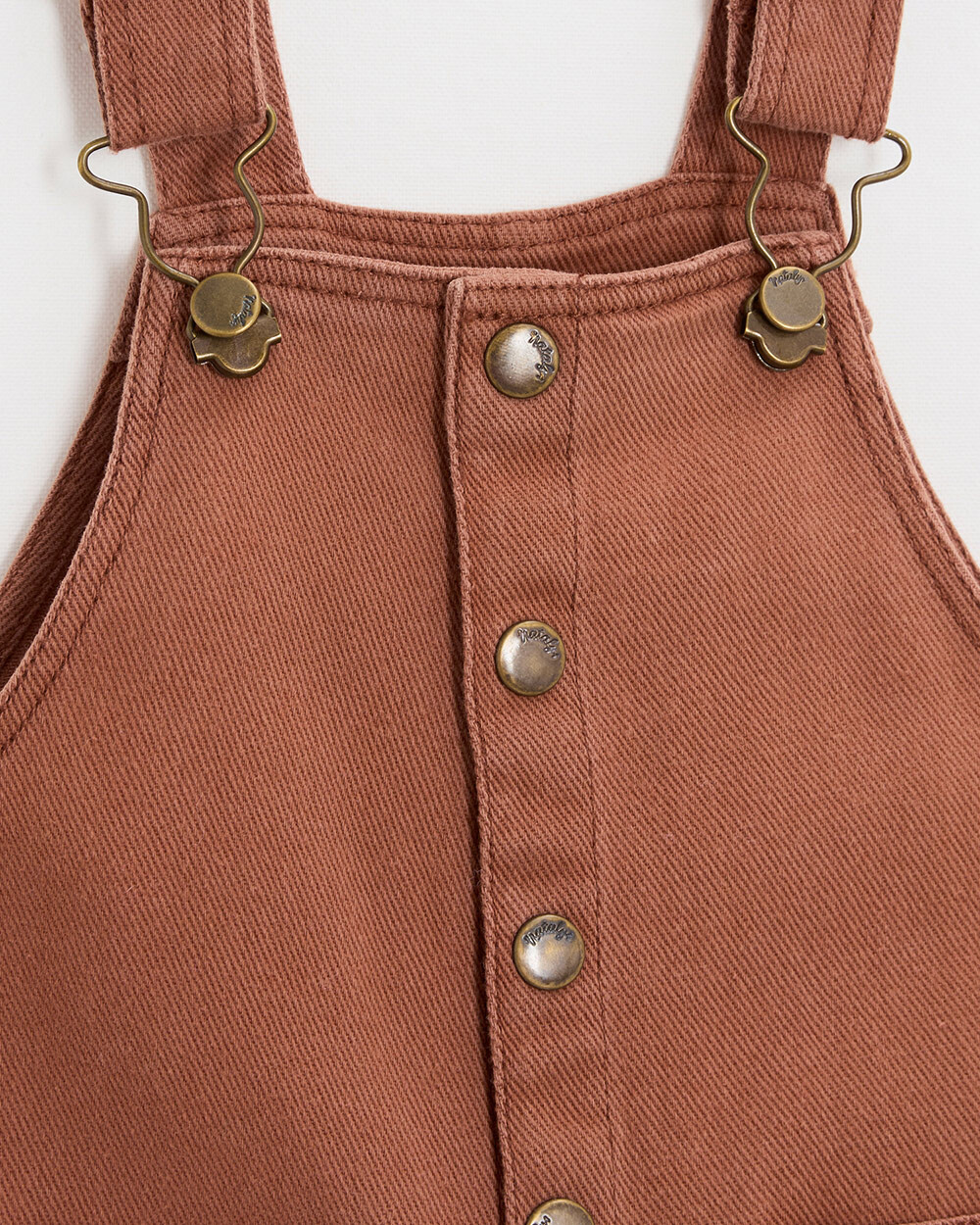 Long twill dungarees Rust colour  Natalys