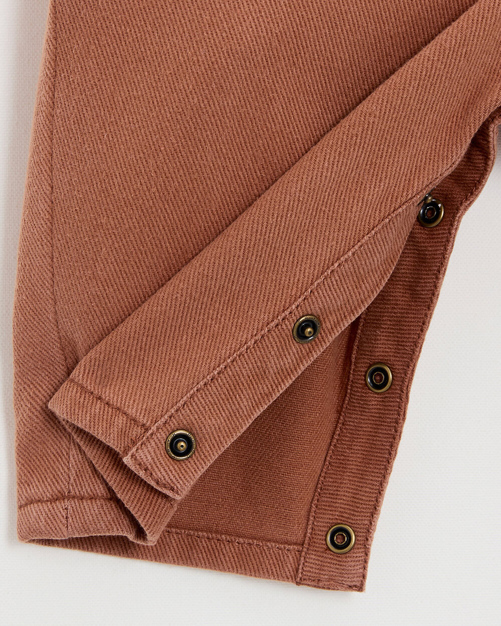Long twill dungarees Rust colour  Natalys