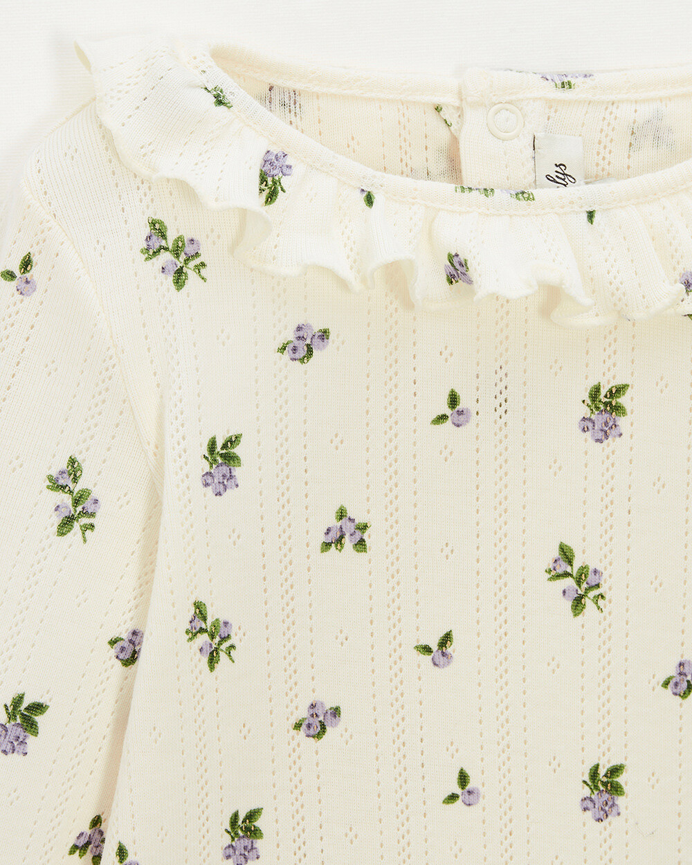 Openwork 2-piece pyjamas Blueberry print  Natalys