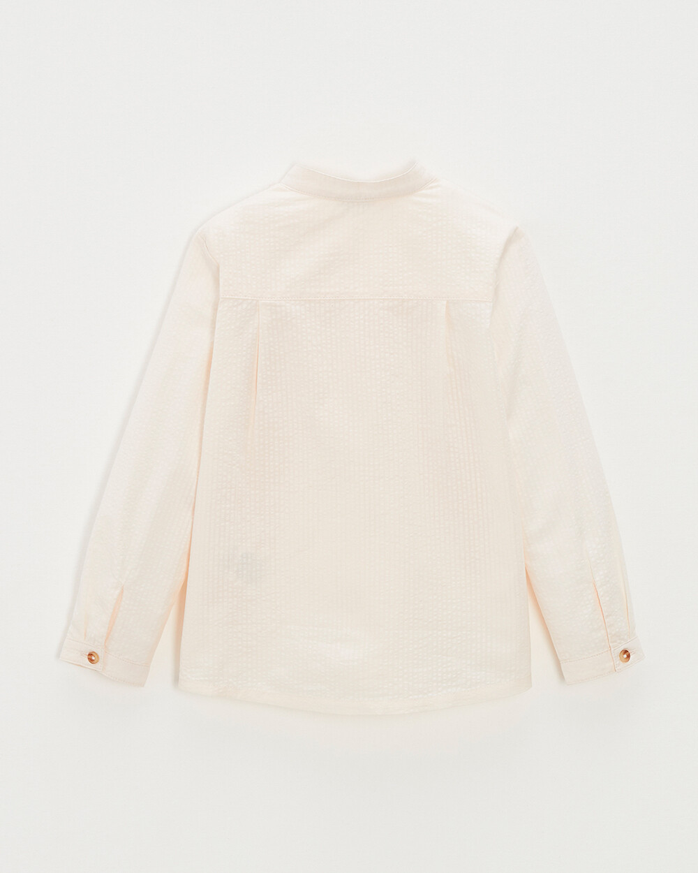 Kid' seersucker shirt Off-white colour  Natalys