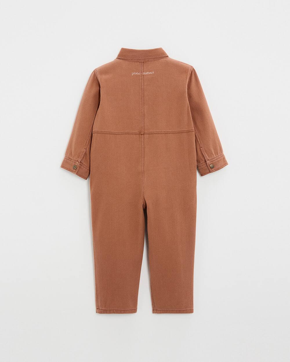 Kid's long twill jumpsuit Rust colour Natalys
