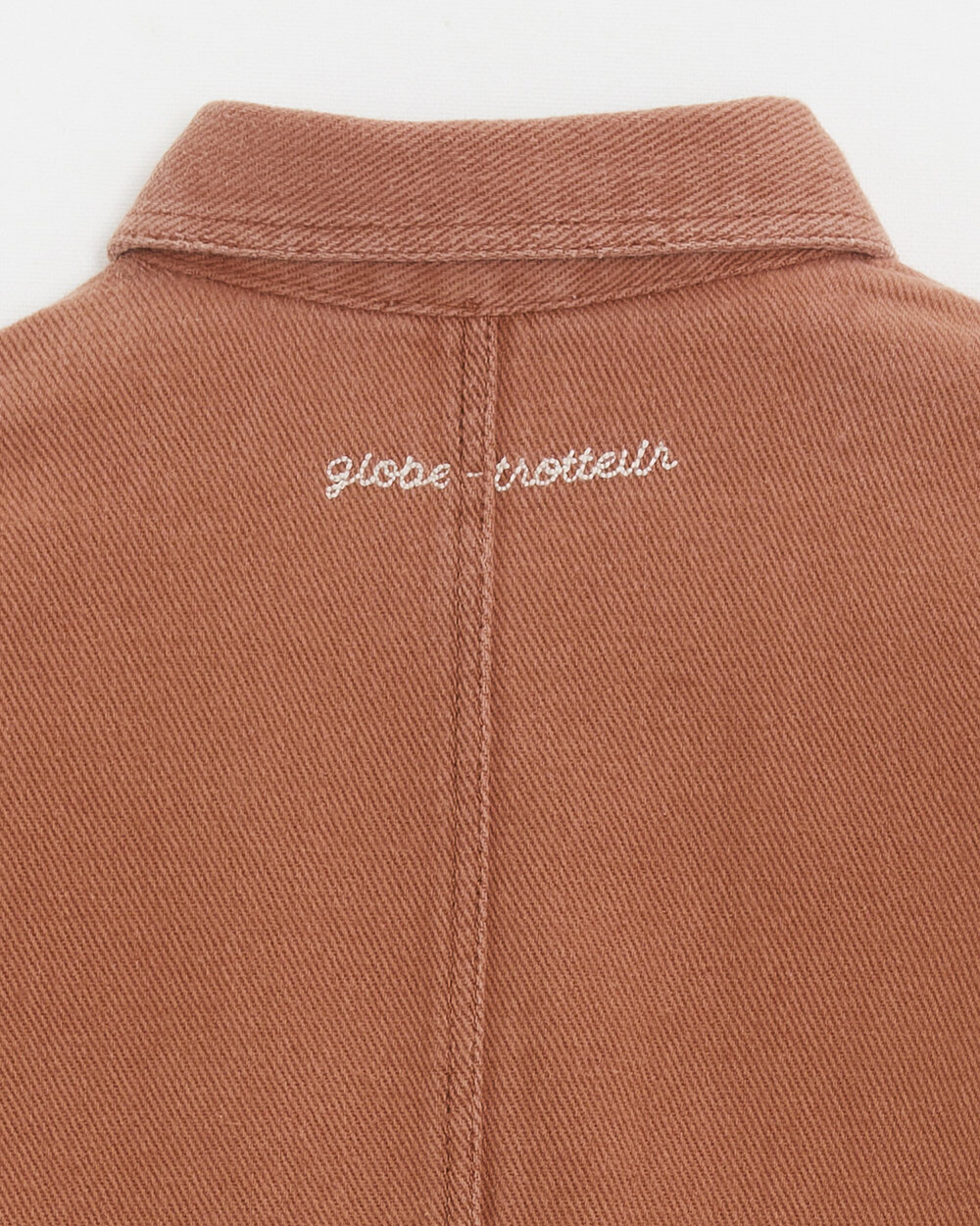 Kid's long twill jumpsuit Rust colour Natalys