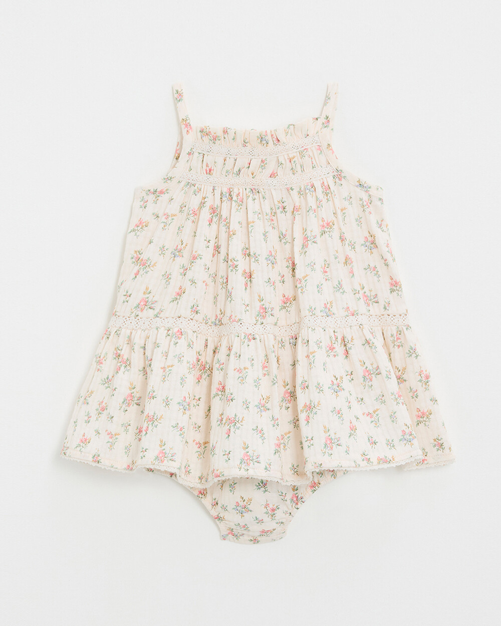 Floral print dress Chalk colour  Natalys
