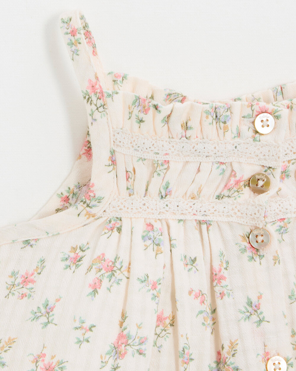 Floral print dress Chalk colour  Natalys