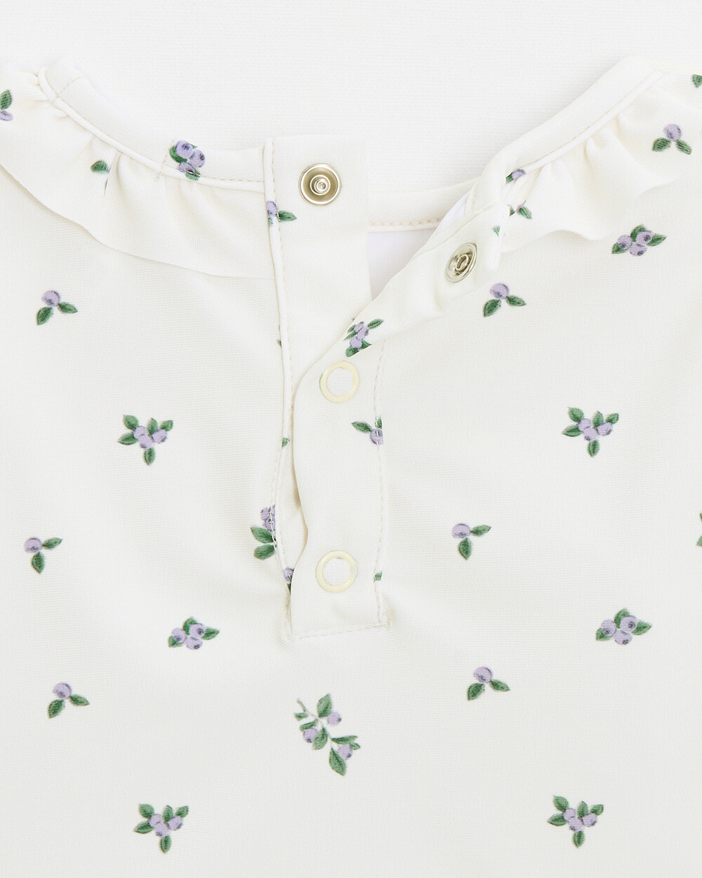 Anti-UV swim tee-shirt Blueberry print  Natalys
