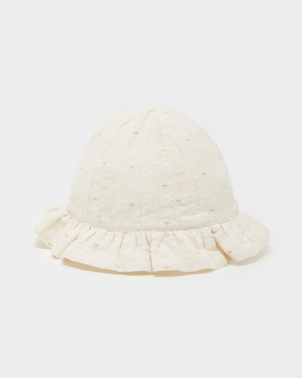 Polka dot hat Off-white colour  Natalys