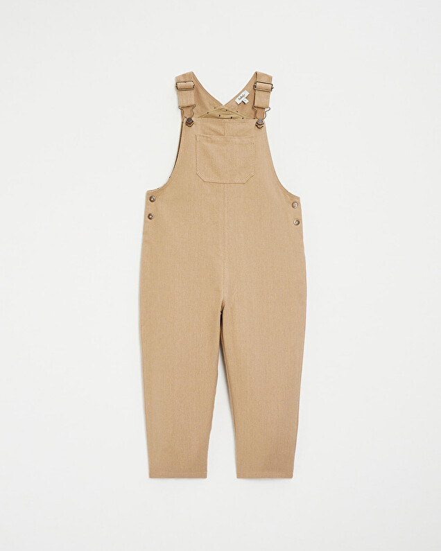 Long velvet overalls Camel colour  Natalys