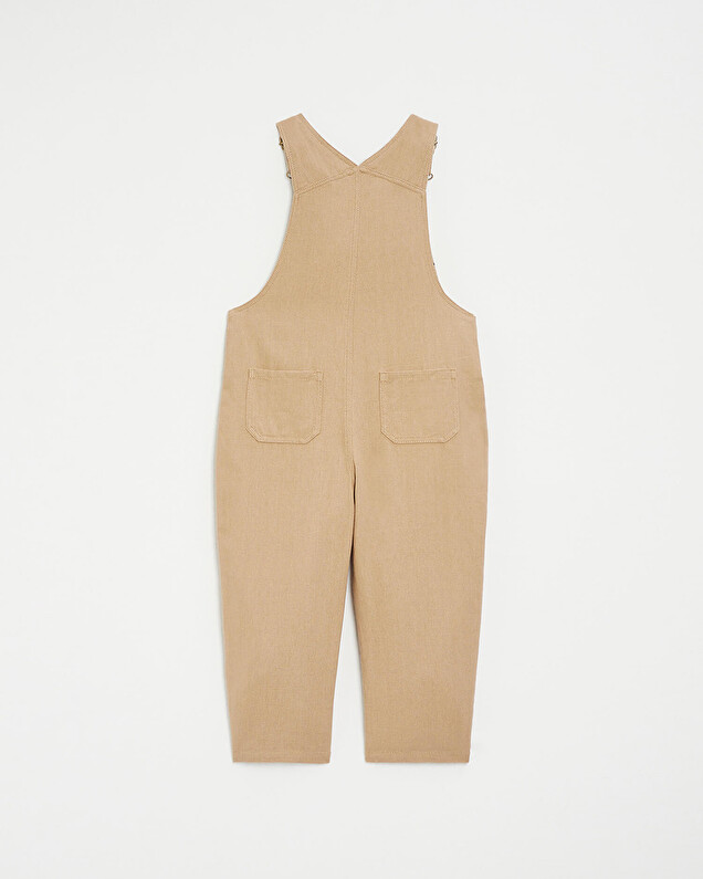 Long velvet overalls Camel colour  Natalys