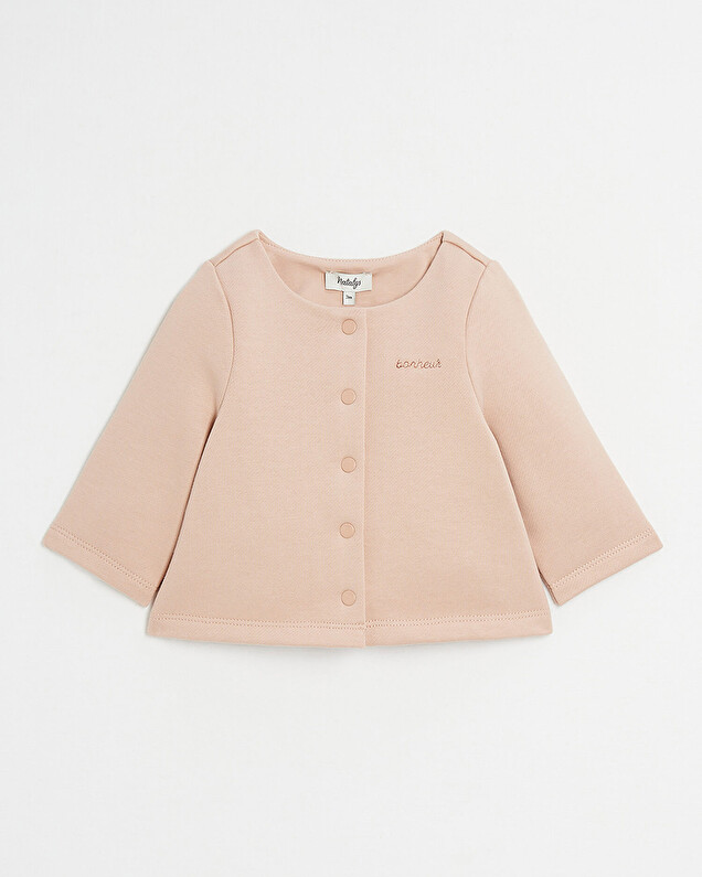 Fleece cardigan Pink colour  Natalys