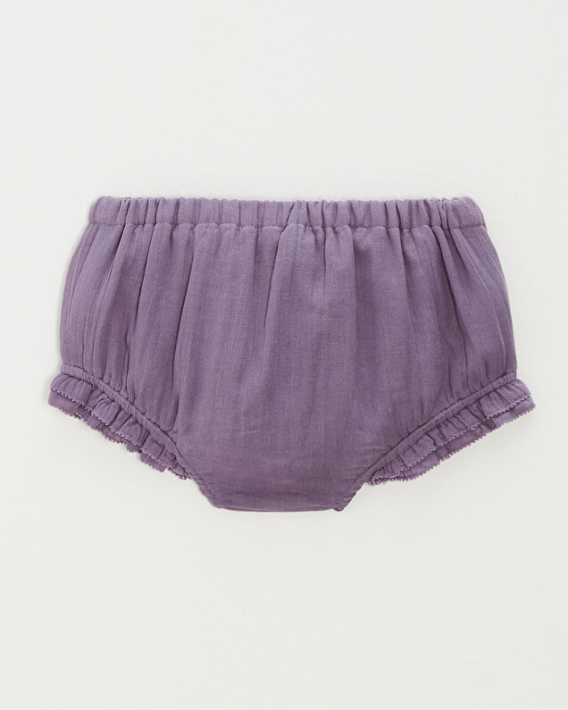 Cotton gauze bloomer Purple colour  Natalys