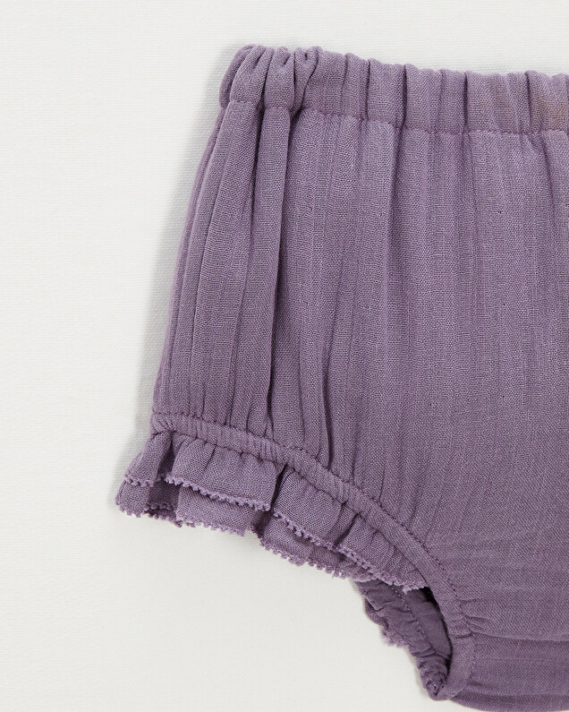 Cotton gauze bloomer Purple colour  Natalys