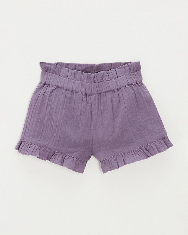 Cotton gauze shorts Purple colour  Natalys