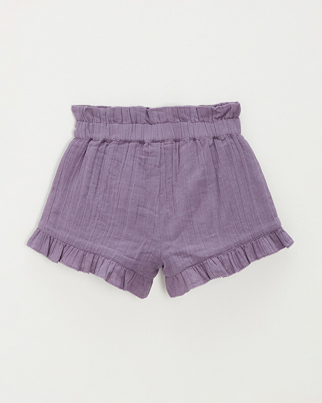 Cotton gauze shorts Purple colour  Natalys