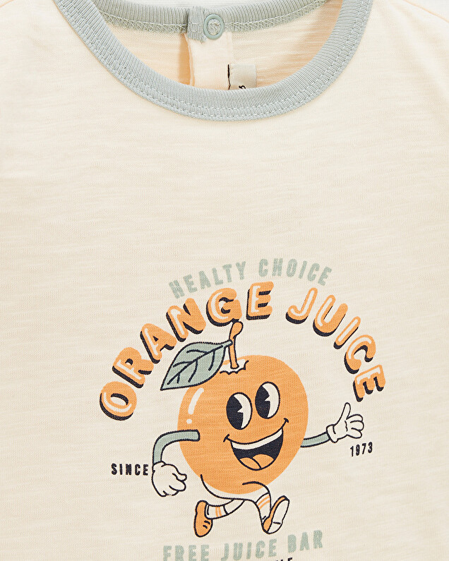 Short-sleeved tee-shirt Off-white colour  Natalys