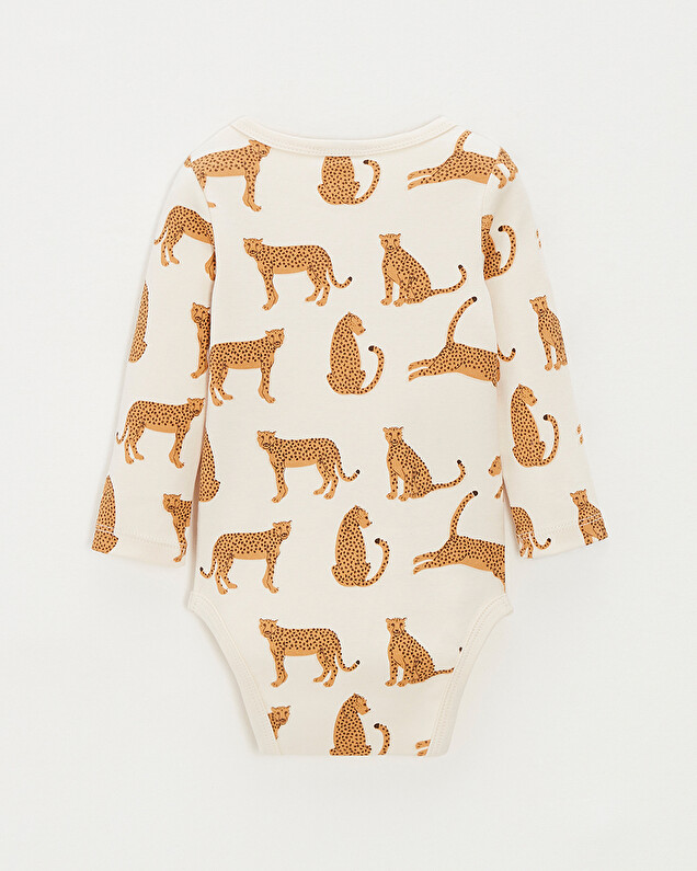 Short-sleeved bodysuit Leopard print  Natalys