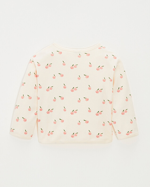 Kid's terrycloth sweatshirt Apple print  Natalys