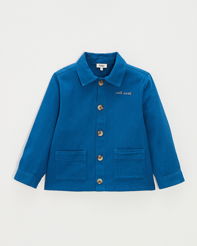 Kid's embroidered jacket Blue colour  Natalys
