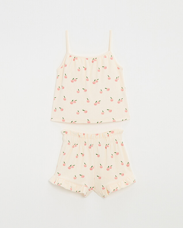 Kid's 2-piece terrycloth pyjamas Apple print  Natalys