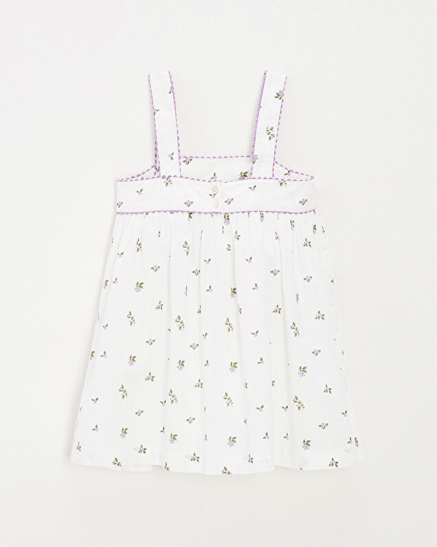 Sleeveless dress Blueberry print  Natalys