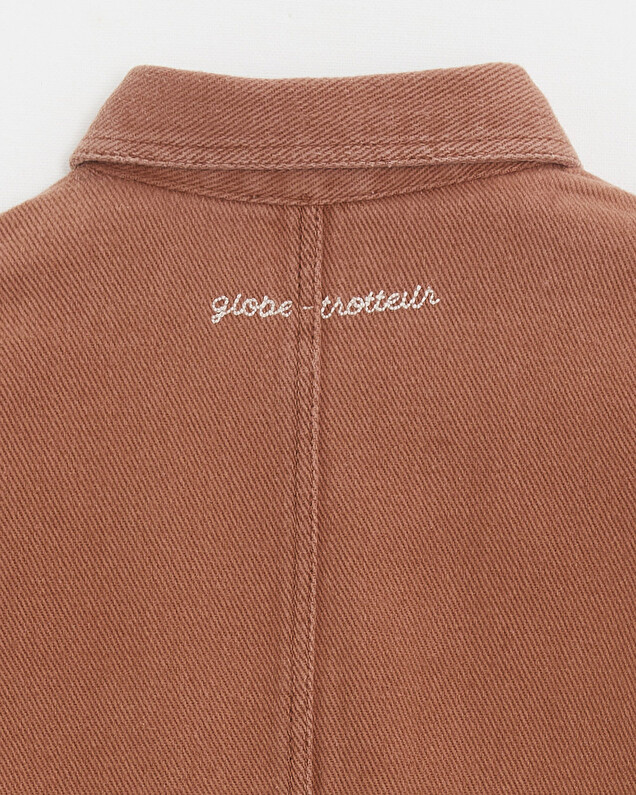 Long twill dungarees Rust colour  Natalys