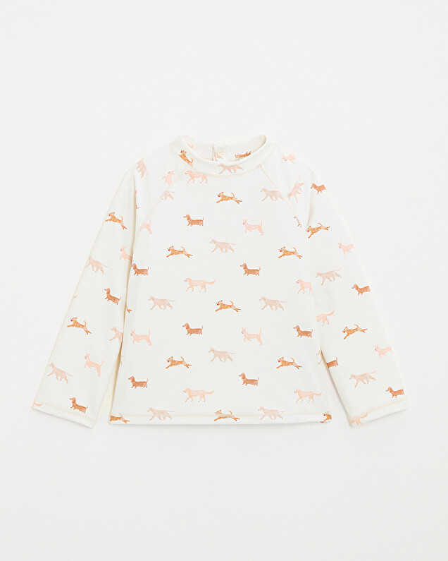 Kid's anti-UV swim tee-shirt Dog print  Natalys