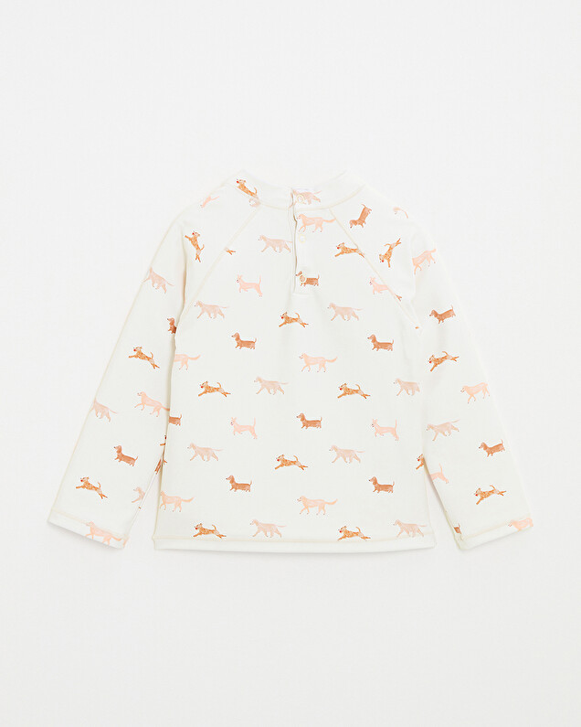 Kid's anti-UV swim tee-shirt Dog print  Natalys