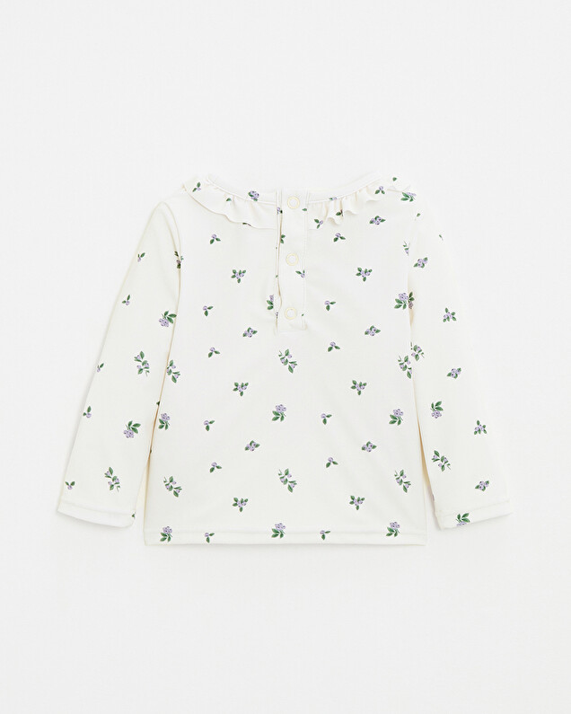 Anti-UV swim tee-shirt Blueberry print  Natalys