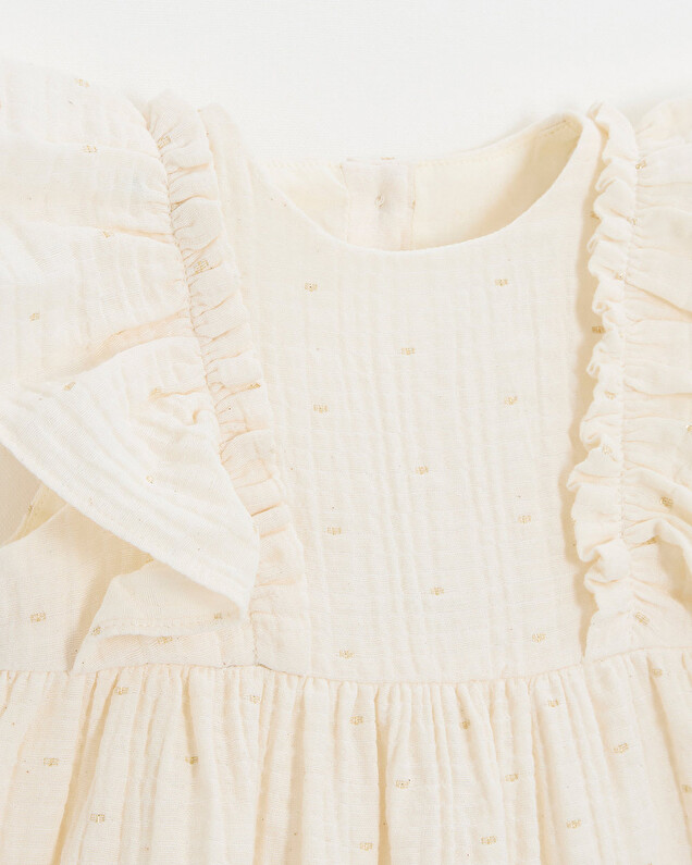 Polka dot dress Off-white colour  Natalys