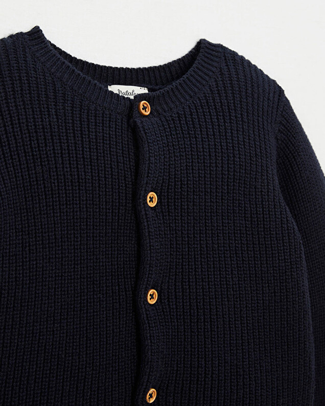 Knitted cardigan Dark blue colour  Natalys