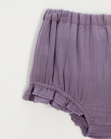 Cotton gauze bloomer Purple colour  Natalys