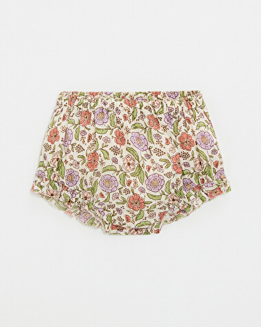 Floral print bloomer Lurex stripes  Natalys