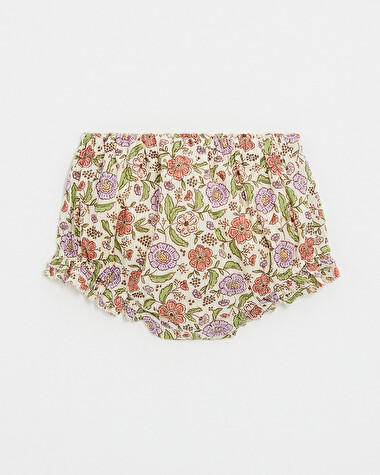 Floral print bloomer Lurex stripes  Natalys