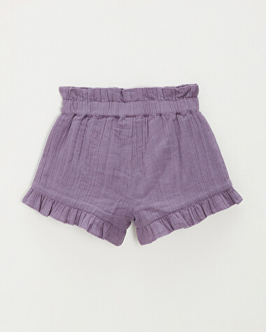 Cotton gauze shorts Purple colour  Natalys