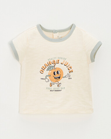 Short-sleeved tee-shirt Off-white colour  Natalys