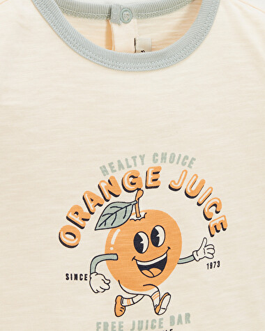 Short-sleeved tee-shirt Off-white colour  Natalys