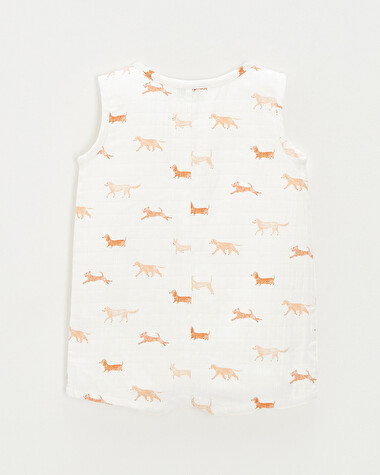 Sleeveless jumpsuit Dog print  Natalys